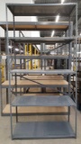 Metal Shelving - 8ft tall, 4ft wide by 20 inches deep