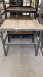 Sturdy Metal Table, 36 inches wide, 24 inches deep, 34 inches tall