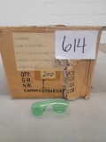 Sunglasses with Clear Crystal Frames, Lime Green Lenses, 150+ Pieces, 100% UV Protection