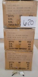 Three Boxes, Blue Light Blocker Glasses, Shiny Silver Frame, Yellow Lens, 300 Pieces per Box