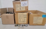 Assorted Blue Light Blockers, Blue and Yellow Lenses, Black Frames, and more, Four Boxes