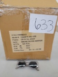 Sunglasses with Crystal Gray Frames and Smoke Silver Mirror Lenses, 200+ Pieces
