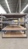 Tri-Boro Metal Framed Rack with Adjustable Height Particle Board Shelves, 6ft wide, 24 inches deep,