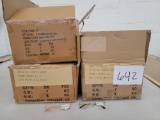 Three Boxes Heart Shaped Blue Light Blockers, Silver and Rose Gold Frames, Yellow Tint Lenses, 500+
