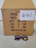 One Box of Matte Crystal Polarized Sunglasses with Reflective Lenses