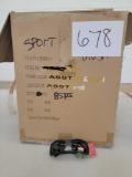 Sport Brand Sunglasses, Approximately 50 pieces, Black Frames, Gray Lenses
