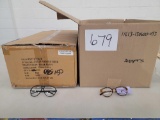 One Box Tortoiseshell Frame, One Box Black Aviator Style Frame UV Protection Glasses, Clear Lenses