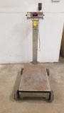 Detecto Floor Scale on Wheels, 1000lb capacity