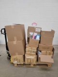 Pallet of Masks, Several Types of Plastic Face Shields, and More PPE
