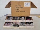 Box of 8 Organizer Cartons of Readers and Demo Lens Glasses, Mixed Diopters and Frame Styles