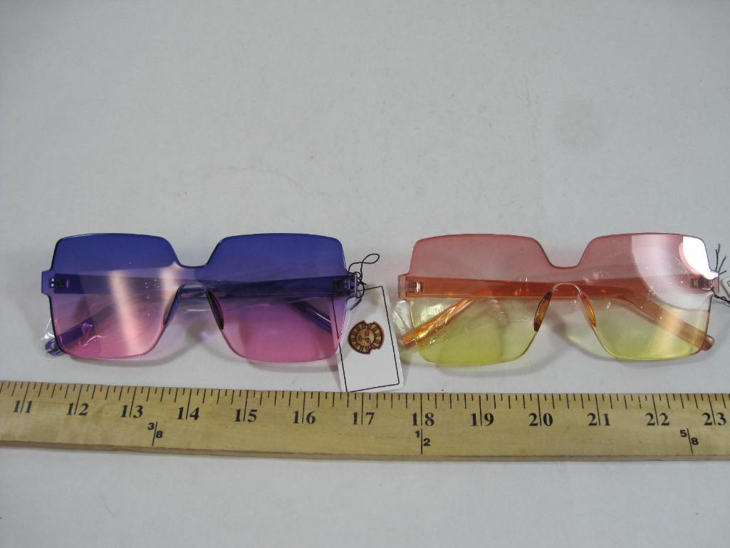 Two Pairs of Eason Eyewear Rimless Sunglasses Proxibid