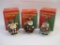 Three Vintage Crinkle Claus by Possible Dreams Christmas Figures including Crinkle Policeman 659502,