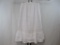 Denim and Company White Tiered Gauze Skirt with Lace Detail, Large, 12 oz