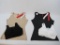 Two Spanx Trust Your Thinstincts Tanks, Large, Nude and Black, with Two Milana Lace Overlay Bras,