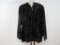 Carol Hochman Black Velour Full Zip Hoodie with Pockets, Size: 1X, 1 lb 2 oz