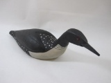 Vintage Loon Duck Wooden Decoy, 1 lb 4 oz