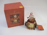 Christopher Radko Woodland Winds Nana Leaf Enchanting Friends Ornament in original box, 9 oz