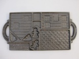 Cast Iron Gingerbread House Baking Pan, 6 lbs 6 oz