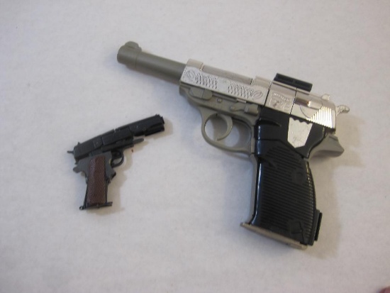 Two Transformers Guns including Walther P38 and Colt Rob, see pictures AS IS, 10 oz