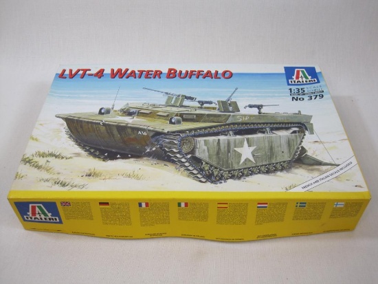 LVT-4 Water Buffalo Model Kit, 1/35 Scale, 2000 by Italeri S.P.A. No.379, 15 oz