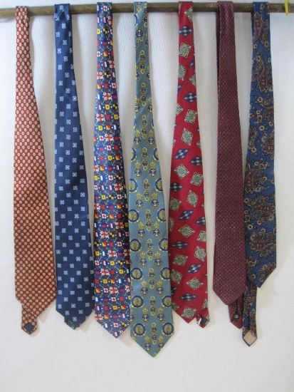 Assorted Ties including Maritime Time Ties and Christian Dior Paisley 10oz