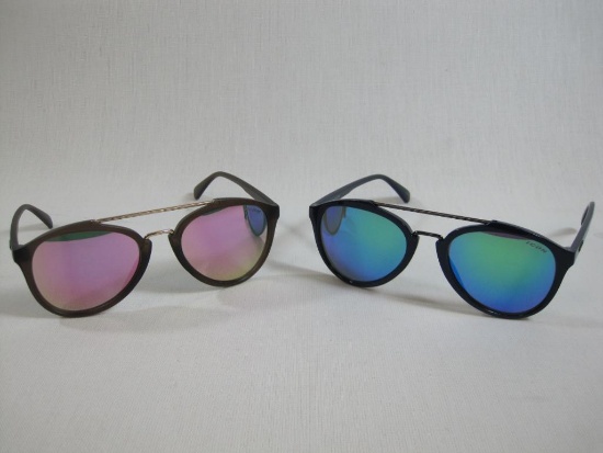 Two Pair of Icon Eyewear Spader Sun Glasses, Dark Smoke and Black Frame, 3 oz