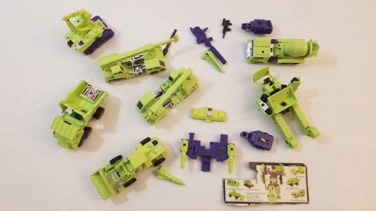 Large Lot of 1980s Green and Purple Transformers, 11 oz
