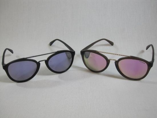 Two Pair of Icon Eyewear Spader Sun Glasses, Dark Smoke and Black Frame, 3 oz