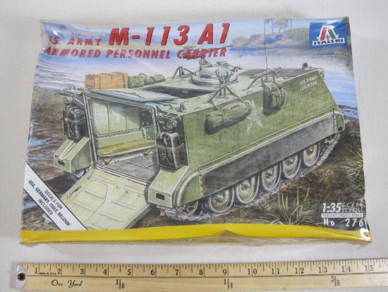 Sealed U.S Army M-113 A1 Armored Personnel Carrier Model Kit by Italeri 10oz