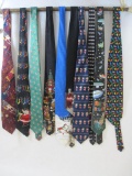 Assorted Christmas Themed Ties, includes The Grinch Who Stole Christmas and Coca-Cola Holiday Polar