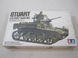 Stuart U.S. Light Tank M3 Model Kit, 1/35 Scale, Tamiya MM No.42, Factory Sealed, 7 oz
