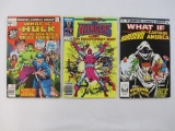 Three Marvel Comics, What If? Issues No. 2, Apr 1977, No. 38, Apr 1983, What If?? No. 1, July 1989,