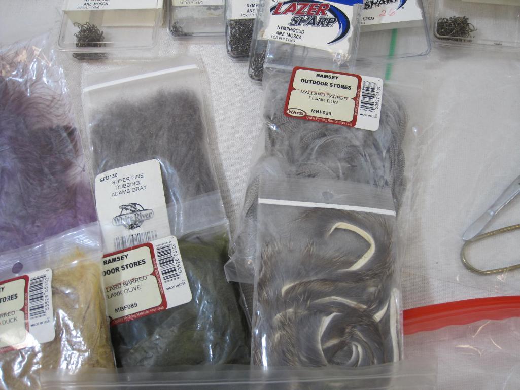Fly Fishing Tying Supplies includes Scissors