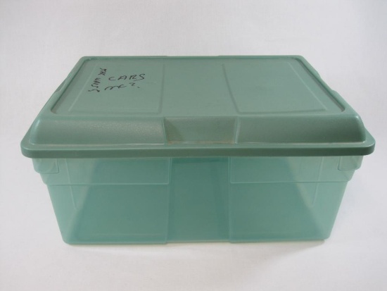Rubbermaid Clear Plastic Storage Tote with Lid