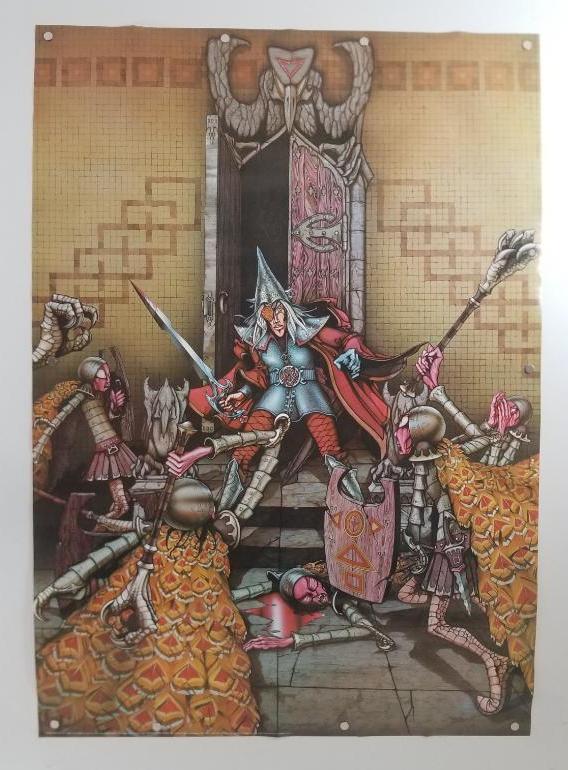 Corum Escapes Poster by Rodney Matthews 1976 Big Proxibid