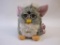 Vintage Gray and White Electronic Furby with Tags, 1998 Tiger Electronics, 8 oz