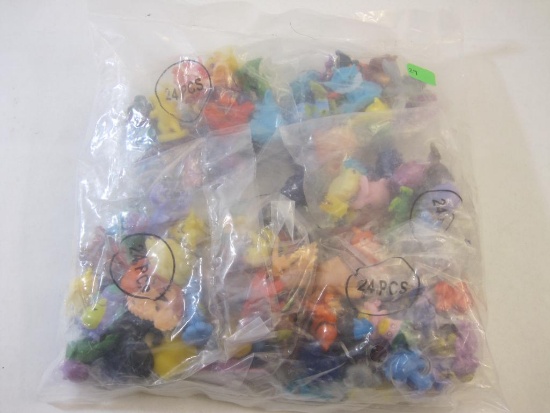 Sealed Bag of 144 Pokemon Figures, 6 bags of 24, see pictures, 1 lb 2 oz