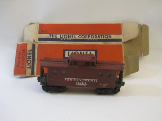 Postwar Lionel Pennsylvania 536417 Caboose 6417 O Scale Train Car with Original Box, see pictures