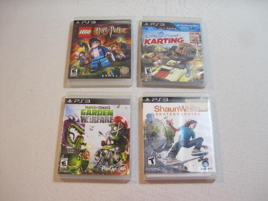 Four PlayStation 3 (PS3) Games includes Lego Harry Potter Years 5-7, 2011, Little Big Plant Karting,
