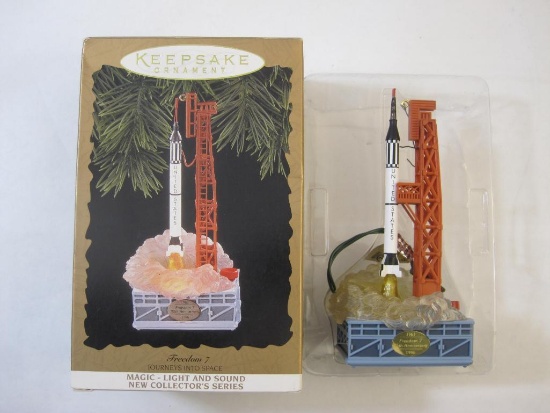 Magic Freedom 7 Journeys Into Space Light and Sound Hallmark Keepsake Ornament in Original Box, 6 oz