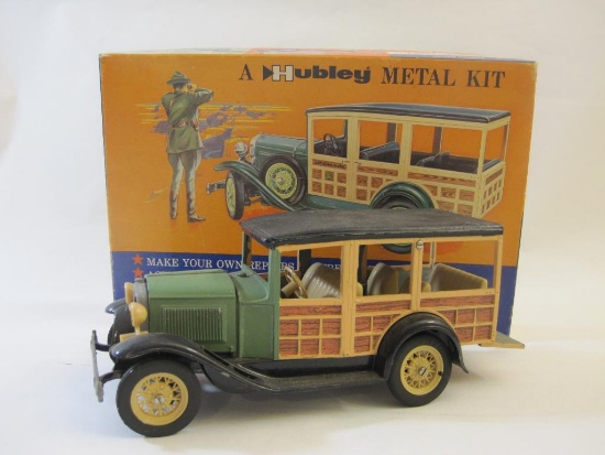 Hubley Model A Station Wagon Metal Model Kit, assembled with original box, see pictures AS IS, 1 lb