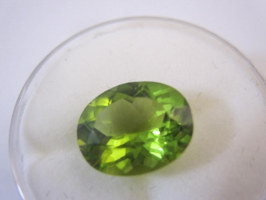 Finished Green Gemstone, Oval