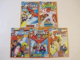 Five Variant Cover Team Titans Comic Books No. 1, September 1992, 1 lb