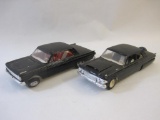 Two Plastic Model Promo Cars including 1962 and 1963 Ford Fairlane, see pictures for condition AS