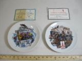 The Official 1980 Olympic Summer Games Plate, The Official 1980 Olympic Winter Games Plate with