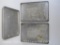 Three Large Aluminum Baking Trays, 2 approx 18x26 inch, 1 Wear-Ever No. 4431, 19.5x21.5