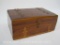 Wood Trinket Box with Assortment of Shoe Laces