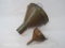 Two Copper Funnels