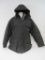 Aberdeen Collection Men's XXL Down Parka with Removable Hood, Dark Gray