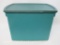 Holiday Housewares Large Green Storage Tote with Top